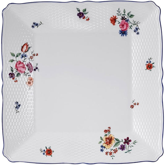 [Regular Imported Product] Wedgwood Taffetta Flower Square Plate Dish 27cm Wedding Gift Present 40014654