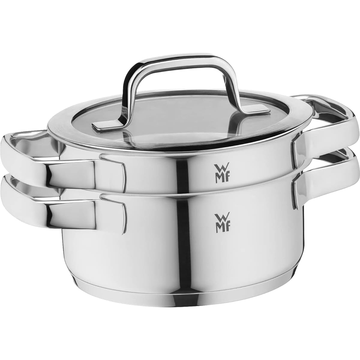 WMF 2-Piece Pot Set 16cm Compact Cuisine (High Casserole/Low Casserole) 16cm 2P Set W9974