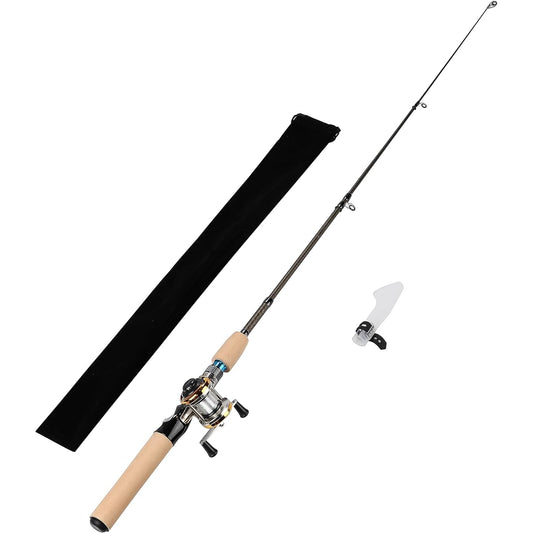 VILTAGE Fishing Rod Set/Bait Set/Compact Bait Rod Double Axis Reel/Approx. 120cm For Hole Fishing Burakuri Exploration/Saltwater Compatible Rod Case Included