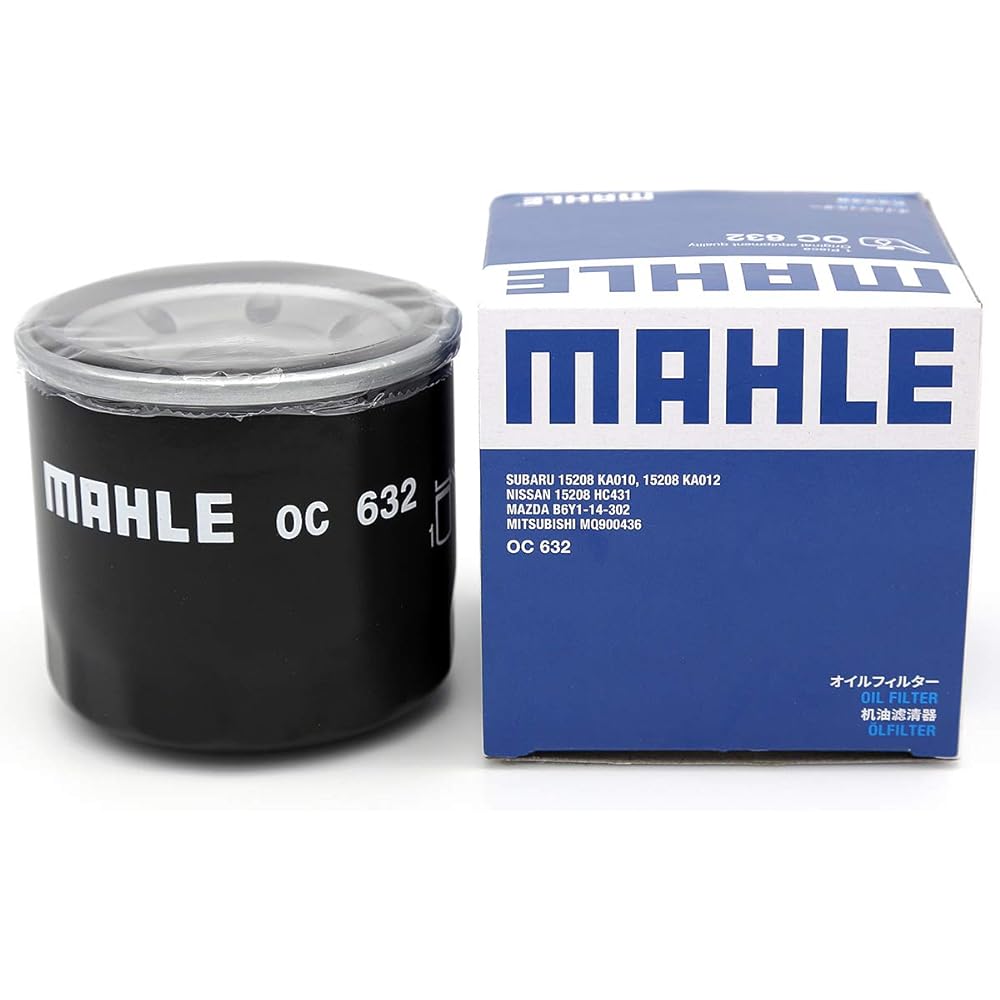 MAHLE Oil Filter for Domestic Cars OC632 [Set of 10] for Mazda/Mitsubishi/Nissan/Subaru Vehicles
