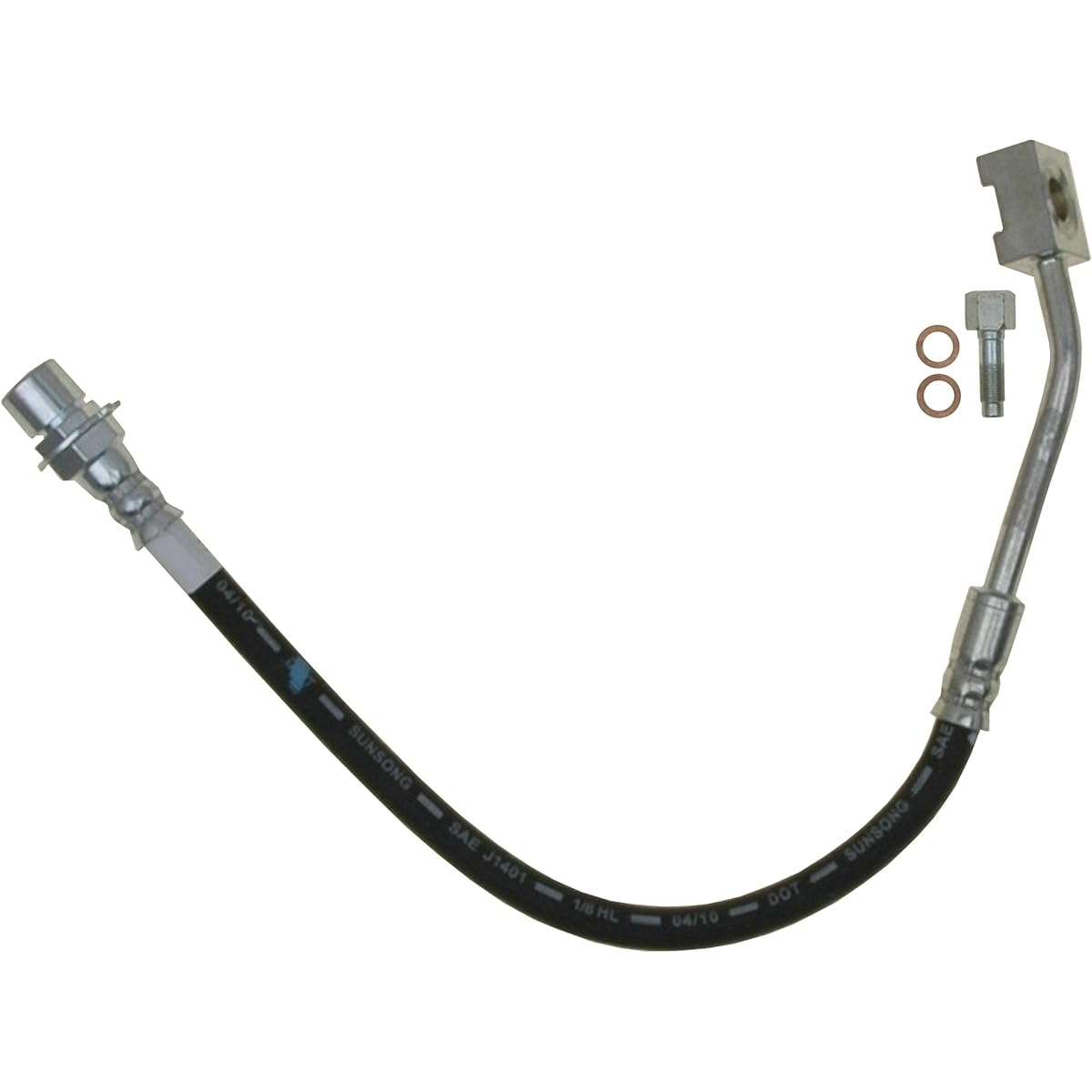 ACDelco 18J1585 Professional Front Driver Side Hydraulic Brake Hose Assembly