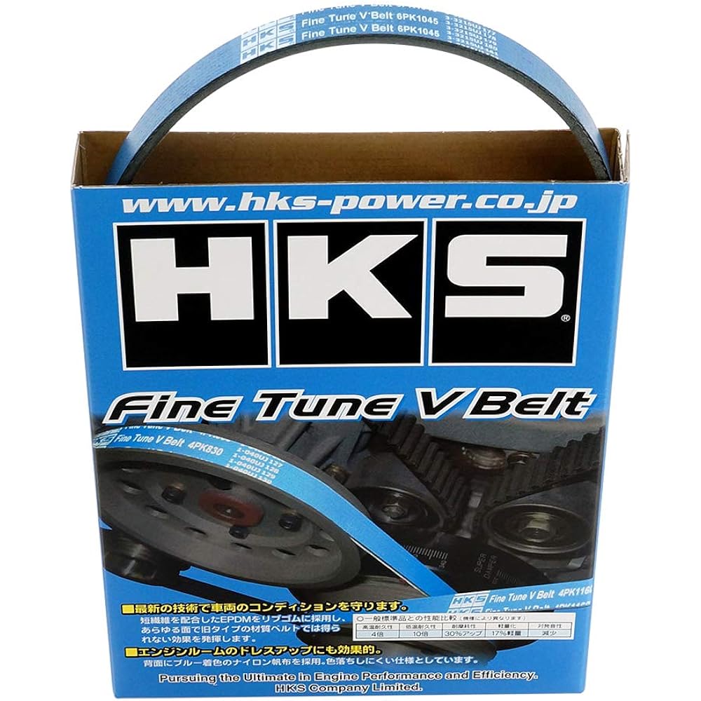 HKS Fine Tune V Belt 6PK1045 FD3S13B-REW MAZDA RX-7 24996-AK016 Fan Belt