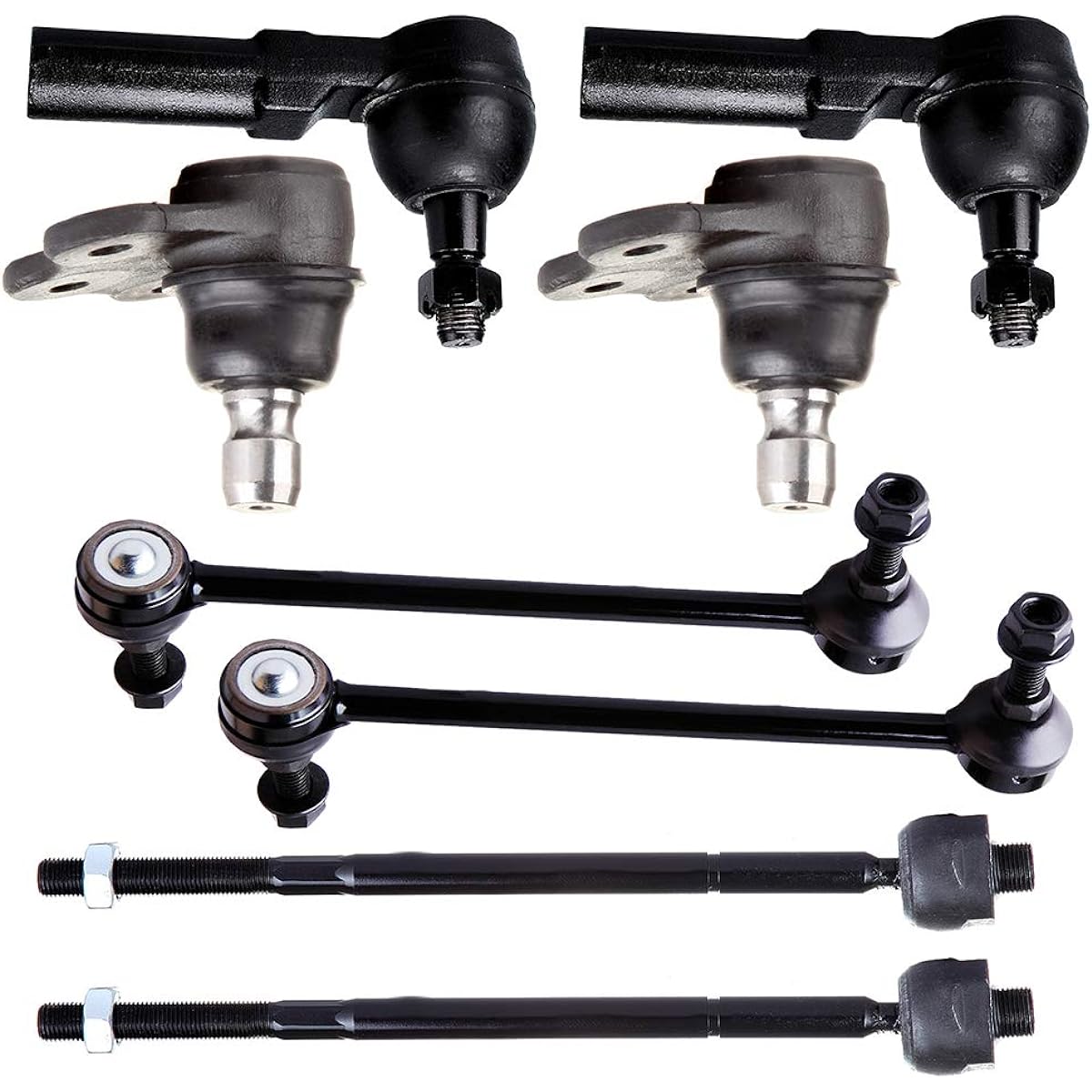 LSAILON 8 Piece Front Swaer World Rink Outer Tai Rod Kit Lower Ball Joint SATURN L100 Saturn L300 Saturn LS Saturn LS1 Saturn LS2 Saturn LW1 SATURN LW2 SATURN LW200 SATURN Compatible with LW30 0