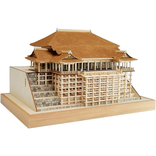Woody Joe 1/150 Kiyomizu Temple Main Hall/Stage Wooden Architectural Model Assembly Kit