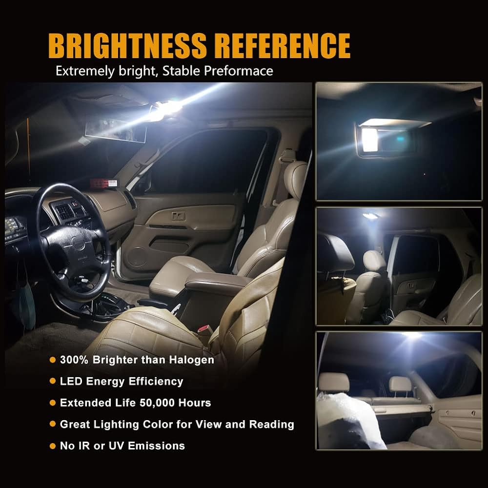 DODOFUN Interior LED Light Kit 1996-2002 Toyota 4runner (6,000k13 light bulbs)