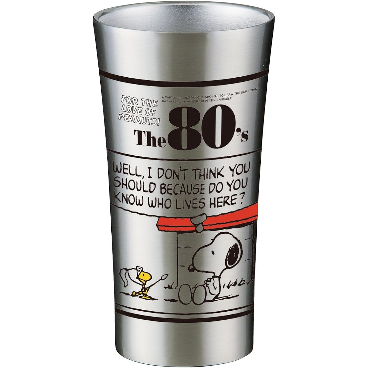 Skater Stainless Steel Tumbler 400ml Mug Cup Snoopy Comic STB4