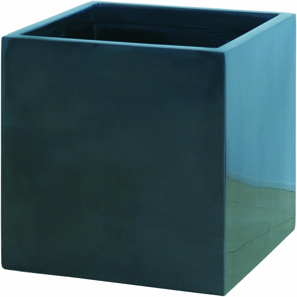 Yamato Plastic Pot Cover & Pot Square Pot S Type Bottom Perforated 340 x 340 x H340 S-34 Metallic Gray
