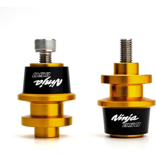 Uminino 2 Piece Motorcycle CNC Swing Arm Slider Spool Stand Screw Fit