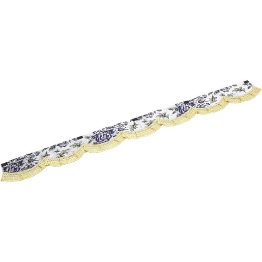 Miyabi Front Curtain Kinkasan Madonna White Frange: Gold Size: L (2200mm) MFC-MA-WHL