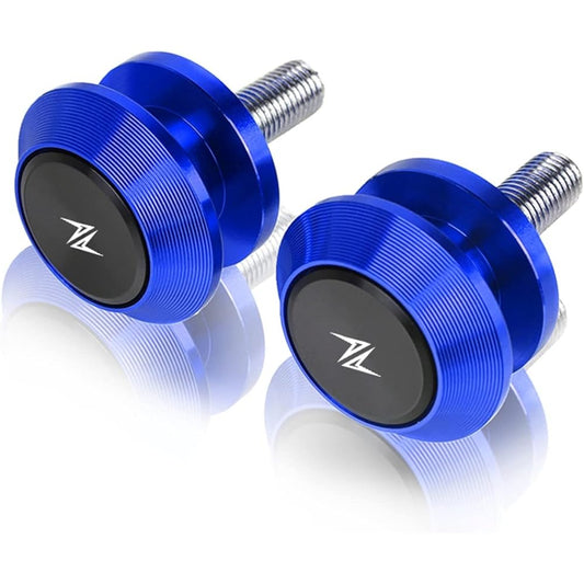 Stand Screw Slider Suitable for Kawasaki ZX6R 6RR ZX9R ZX10R ZX12R ZX14R ZX-25R ZX636 ZX750Z ZR600 Motorcycle CNC Swing Arm Spool Slider M10 Bracket Screw (Color: Blue)
