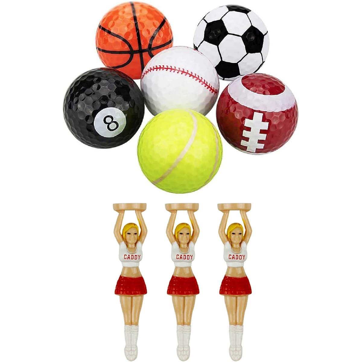 Saki&Masa Golf Ball Tee Caddy Competition Prize Interesting Goods Golf Equipment