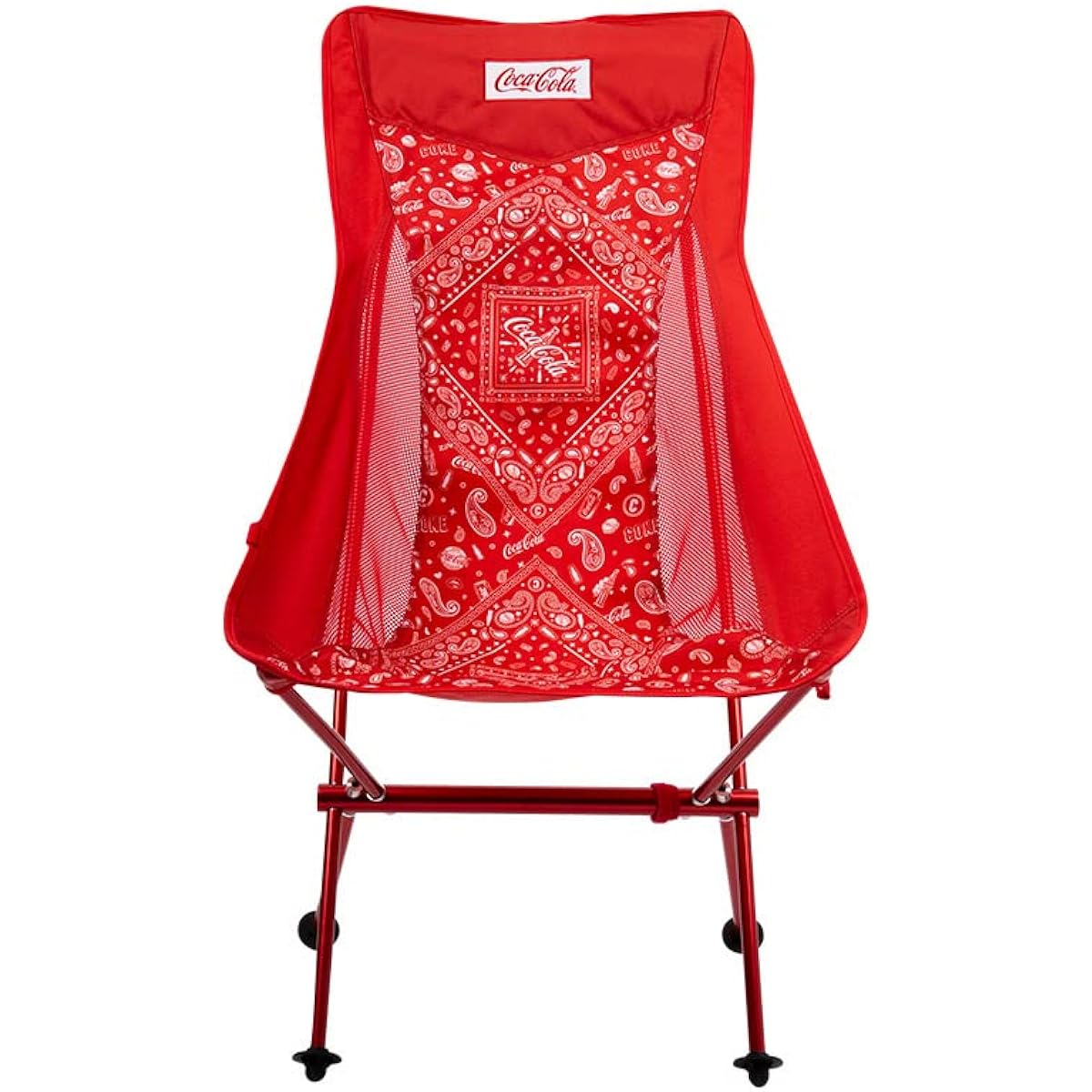 Solomon Shoji Coca-Cola Camping Lightweight High Chair COCA-COLA CAMPING HIGH CHAIR Outdoor Camping Folding Chair Outdoor Chair Lightweight Chair