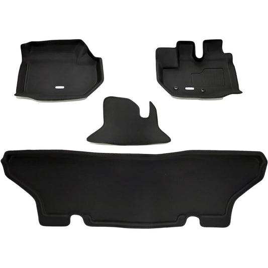 Clazzio Floor Mat 3D Type Set for 1 Car Hiace Wide/Regius Ace Wide 200 Series NEW Rubber Type Black ET-1097 [5EETB1097K]