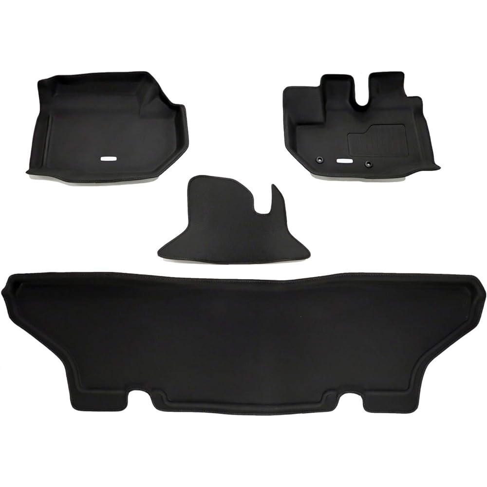 Clazzio Floor Mat 3D Type Set for 1 Car Hiace Wide/Regius Ace Wide 200 Series NEW Rubber Type Black ET-1097 [5EETB1097K]