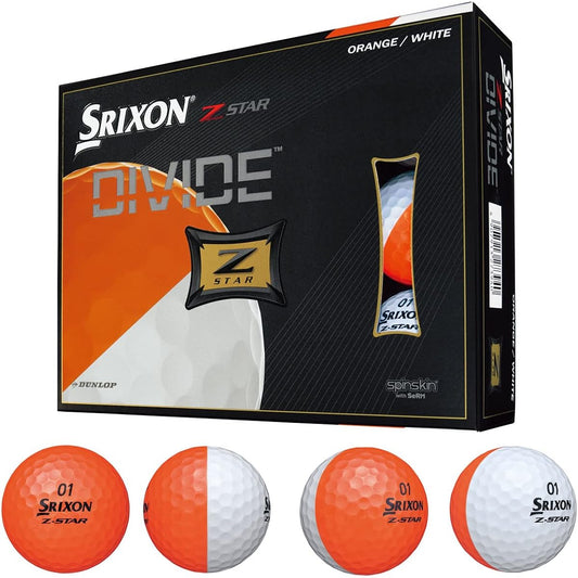 SRIXON Z-STAR7 2021 DIVIDE 1DZ (12 balls) White/Orange Japanese genuine product