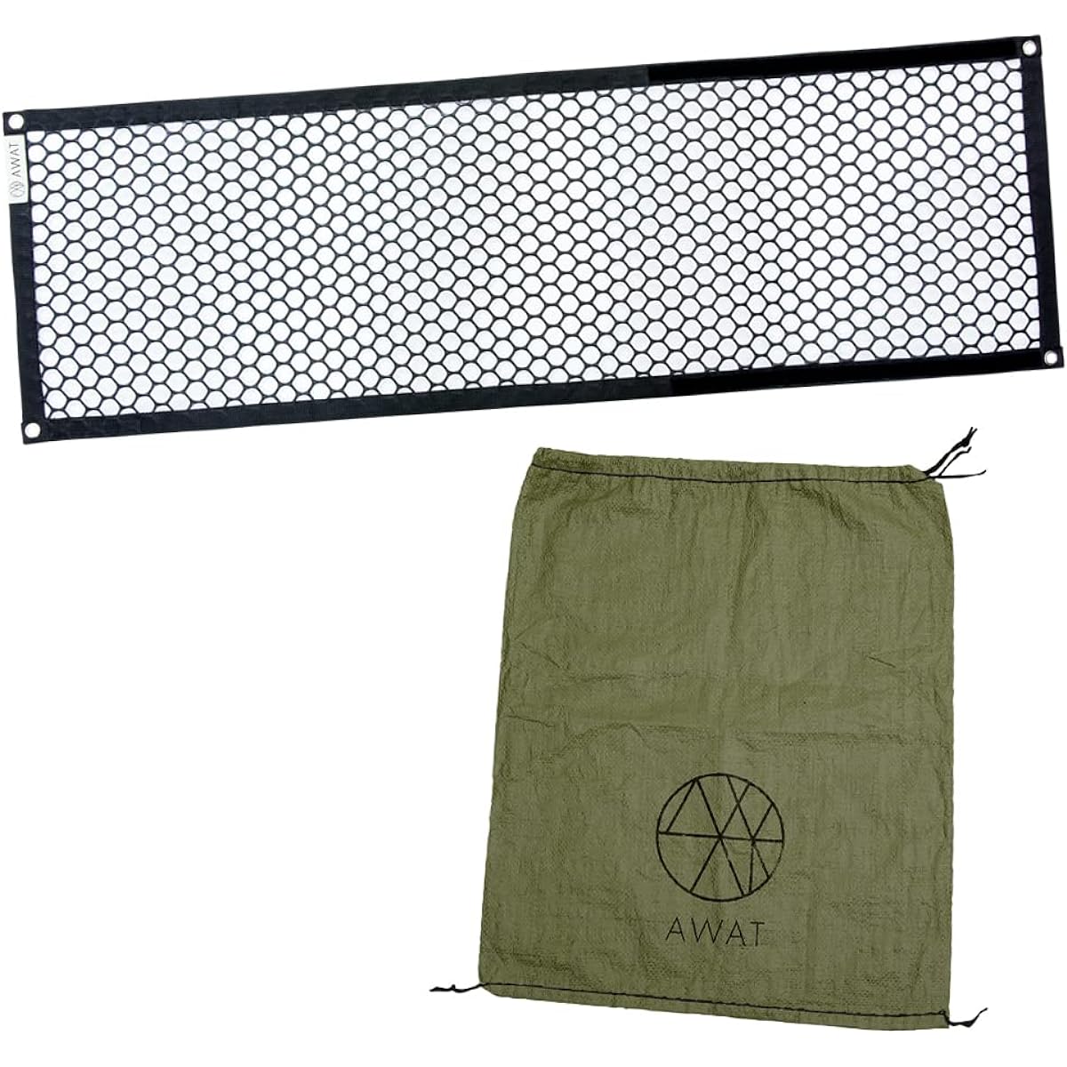 Alphax AWAT AP-439110 Multi-mesh M size with 10 sandbags, hanging storage, firewood bag, sandbag stand, outdoor, 35 x 110 cm