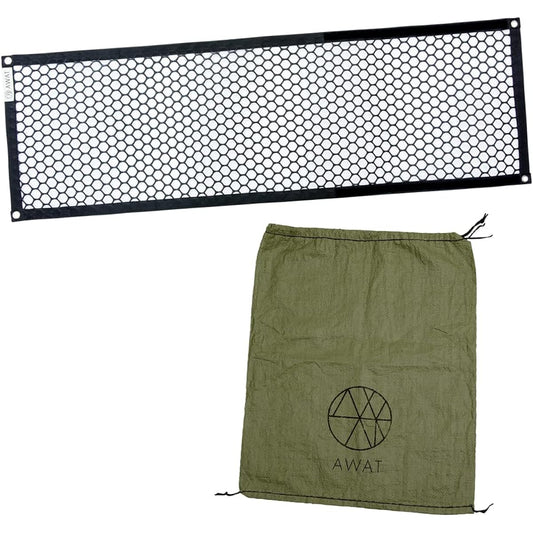 Alphax AWAT AP-439110 Multi-mesh M size with 10 sandbags, hanging storage, firewood bag, sandbag stand, outdoor, 35 x 110 cm