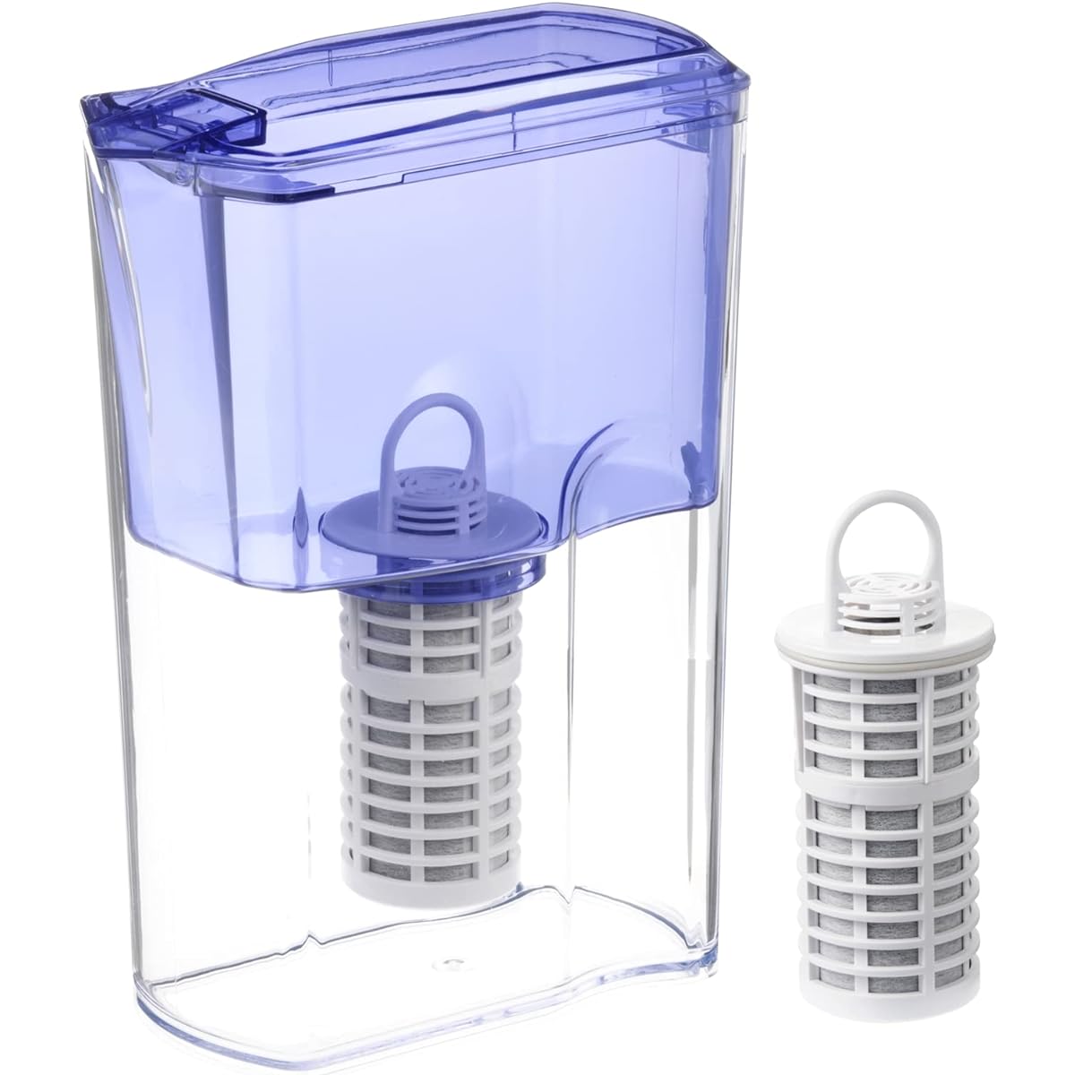 iBelieve Water Purifier Pot, 6 Months, Long Lasting Type, High Removal, Clears 20 Items, Filtered Water Capacity 1L, Includes 2 Cartridges, Pitcher
