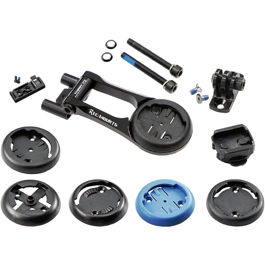 REC-MOUNTS LOOK (ADS stem for 795 blade) dedicated type α combo mount (model compatible with 10 brands) [LOOK2α+GP] Garmin, Cateye, Pioneer, Lesine, Wahoo, Brighton, Giant, Explova, Sigma , Polar, GoPro HERO compatible