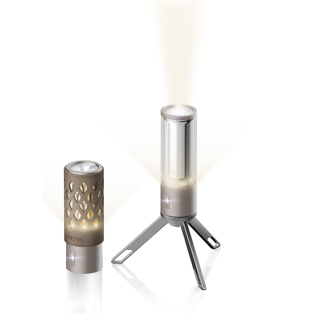 [With dedicated charging adapter] M3 (M3) Beige Outdoor Lantern Solo Camping Set Camping Gear Beginner M3-BG LED Lantern LUMENA [Japanese Genuine Product]