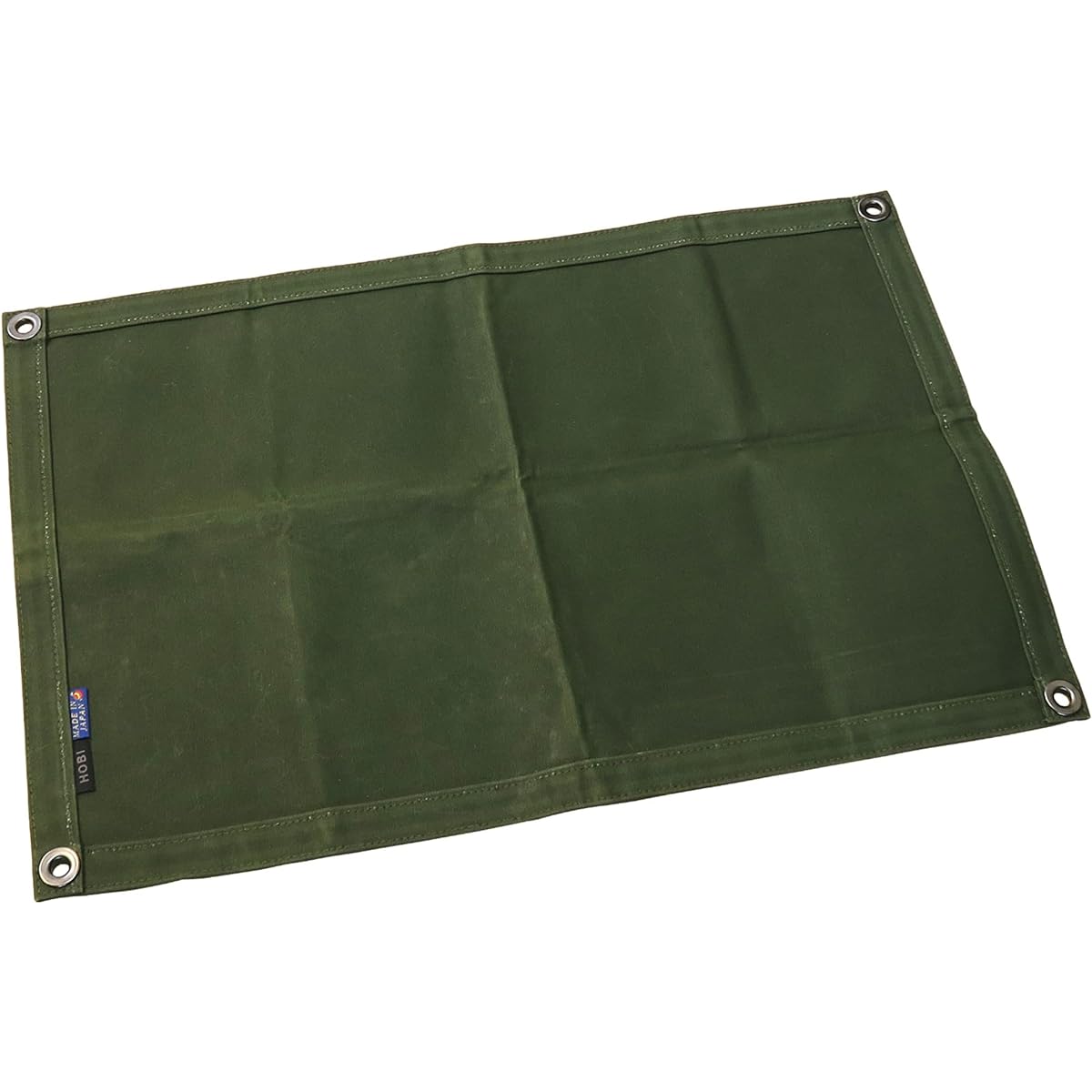 HOBI [Made in Japan] Survive Sheet S Solo Premium Canvas (Shuttle Loom) Strong Waterproof Paraffin Processing [Rugged and Tough] Thick Multi-Sheet Sturdy Eyelets x 4 Camping Camping Bonfire Wind Protection Ground Sheet Mat Military Mask Olive Drab [MADE