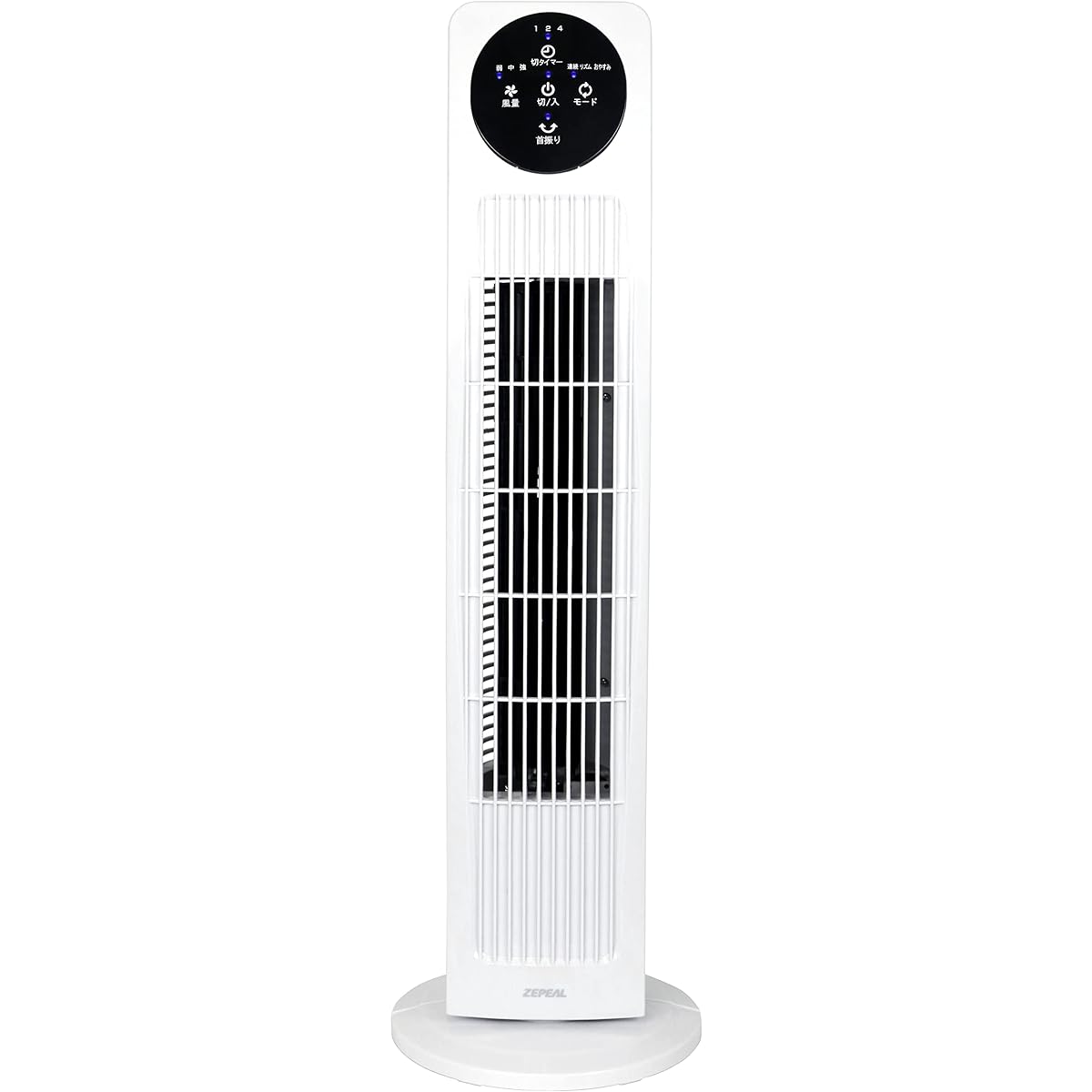 ZEPEAL DT-TK120N Slim Tower Fan with Remote Control, Automatic Oscillation, 3 Levels of Air Volume Switching, Timer Included