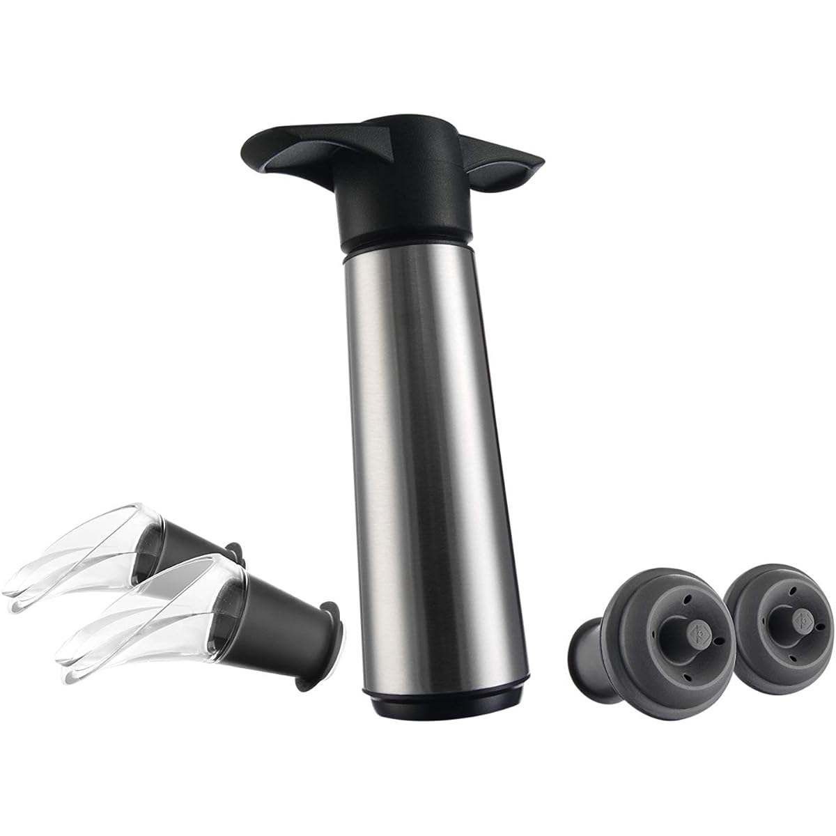 [Regular Imported Product] vacu vin stainless steel set (2 stoppers, 2 servers included)