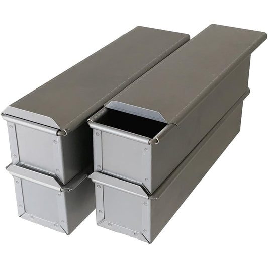 Altite bread mold, slim [with lid, made in Japan] (set of 4)