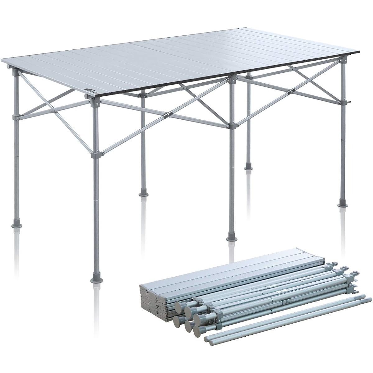 FIELDOOR Roll Table Leisure Table Compact Storage Leisure BBQ Camping Outdoor