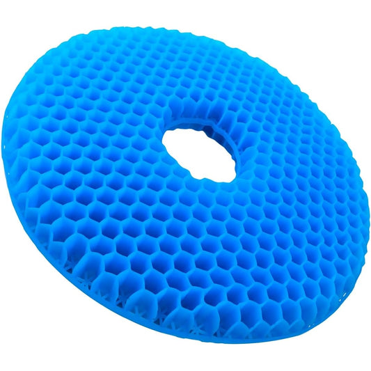 [Extra Thick] Relaxheal Round Seat Cushion, Donut Cushion, Postpartum Gel Cushion, Donut Shape Cushion, Gel Cushion, Zabuton, No Butt Pain, Lower Back