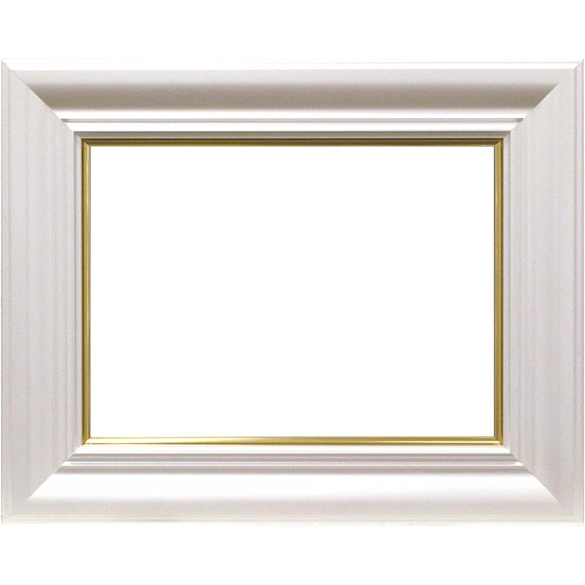 Large Oil Frame 3476 F4 Pearl White Lightweight Type Magical Frame Acrylic