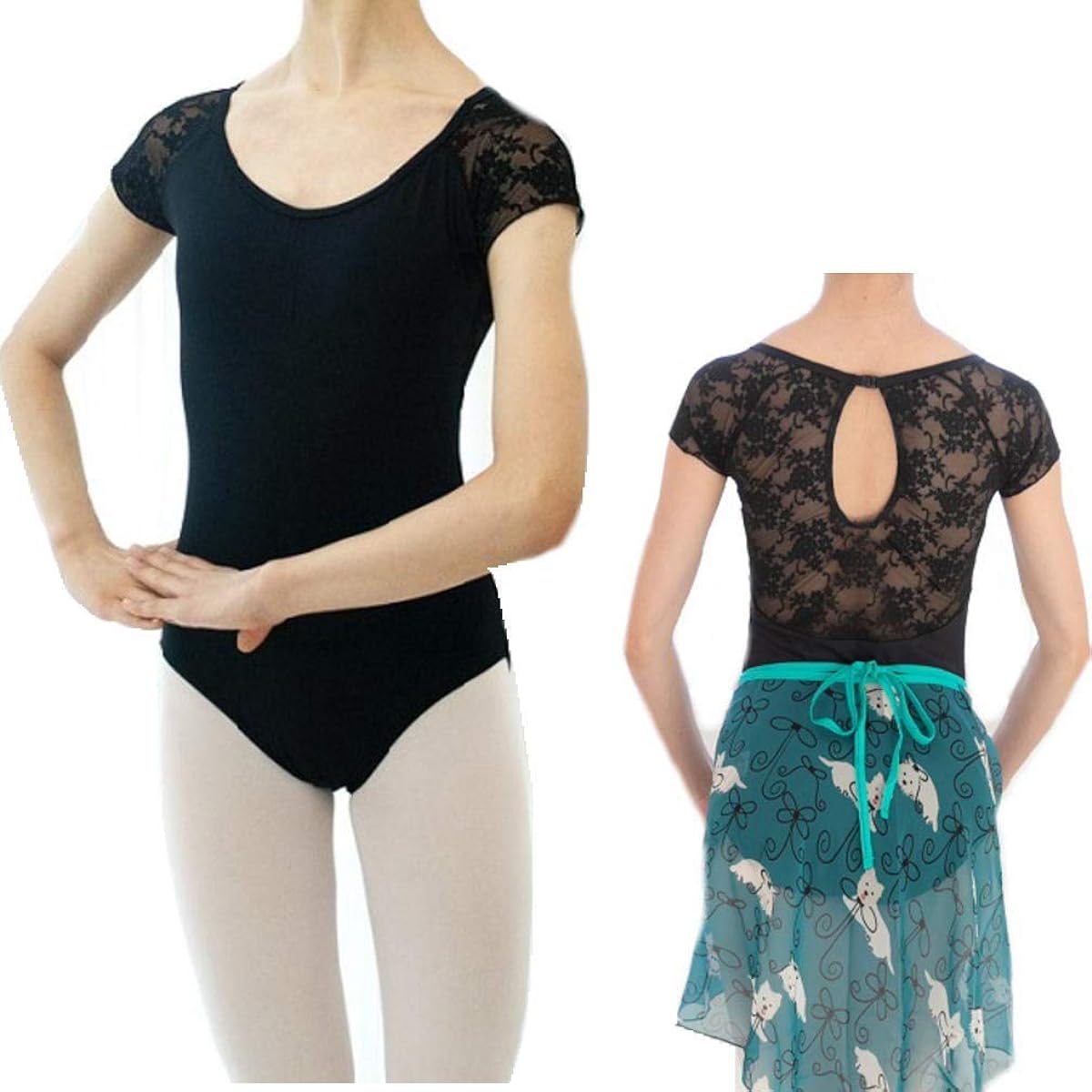 Ballet specialty store Mignon Ballet Leotard Short Sleeve Lace Rhythmic Gymnastics Gymnastics Children to Adults