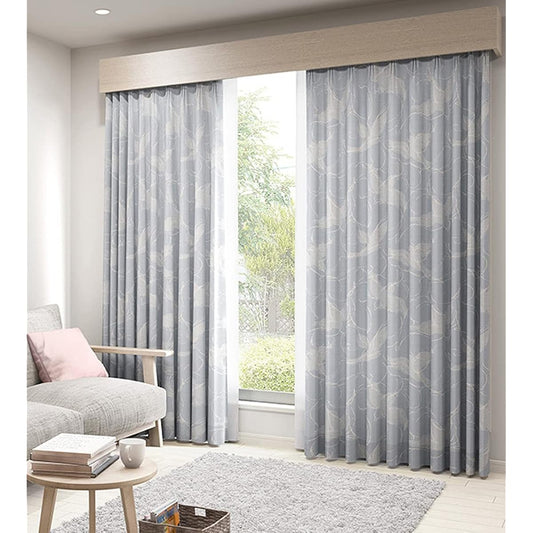 [Sangetsu] ELEGANCE series Shantung-style flapping bird pattern curtains, flame retardant, washable, chemical cycle (for double-door use), 1.5 times pleats, width 150cm x length 135cm x 2 sheets SC8132 SD5