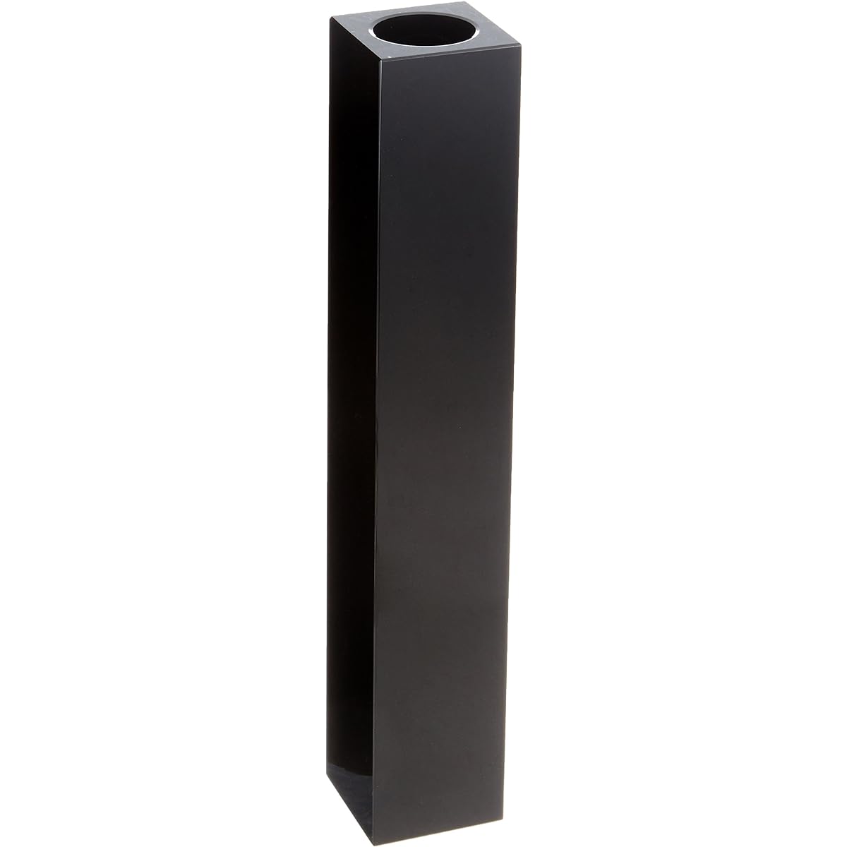Clay planter CRYSTAL pillar 6□35H BLACK 710-713-800