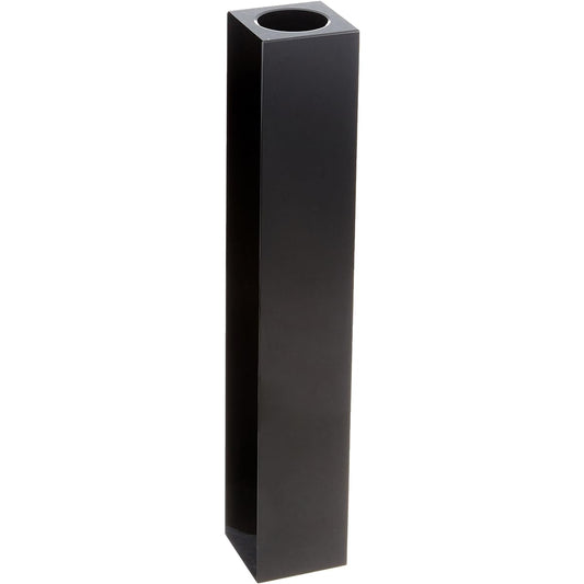 Clay planter CRYSTAL pillar 6□35H BLACK 710-713-800