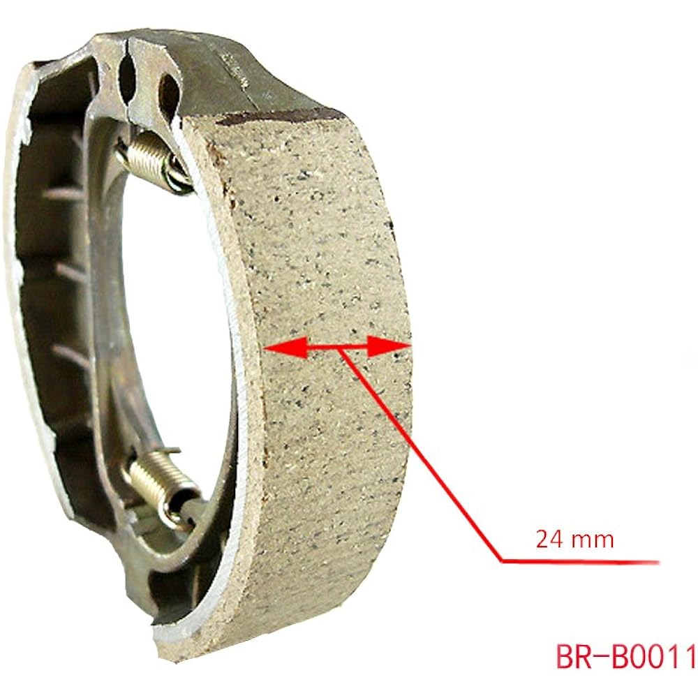 105mm rear/Front drum brake pad shoes 50cc 110cc 125cc 150cc GY6 for scooter mope