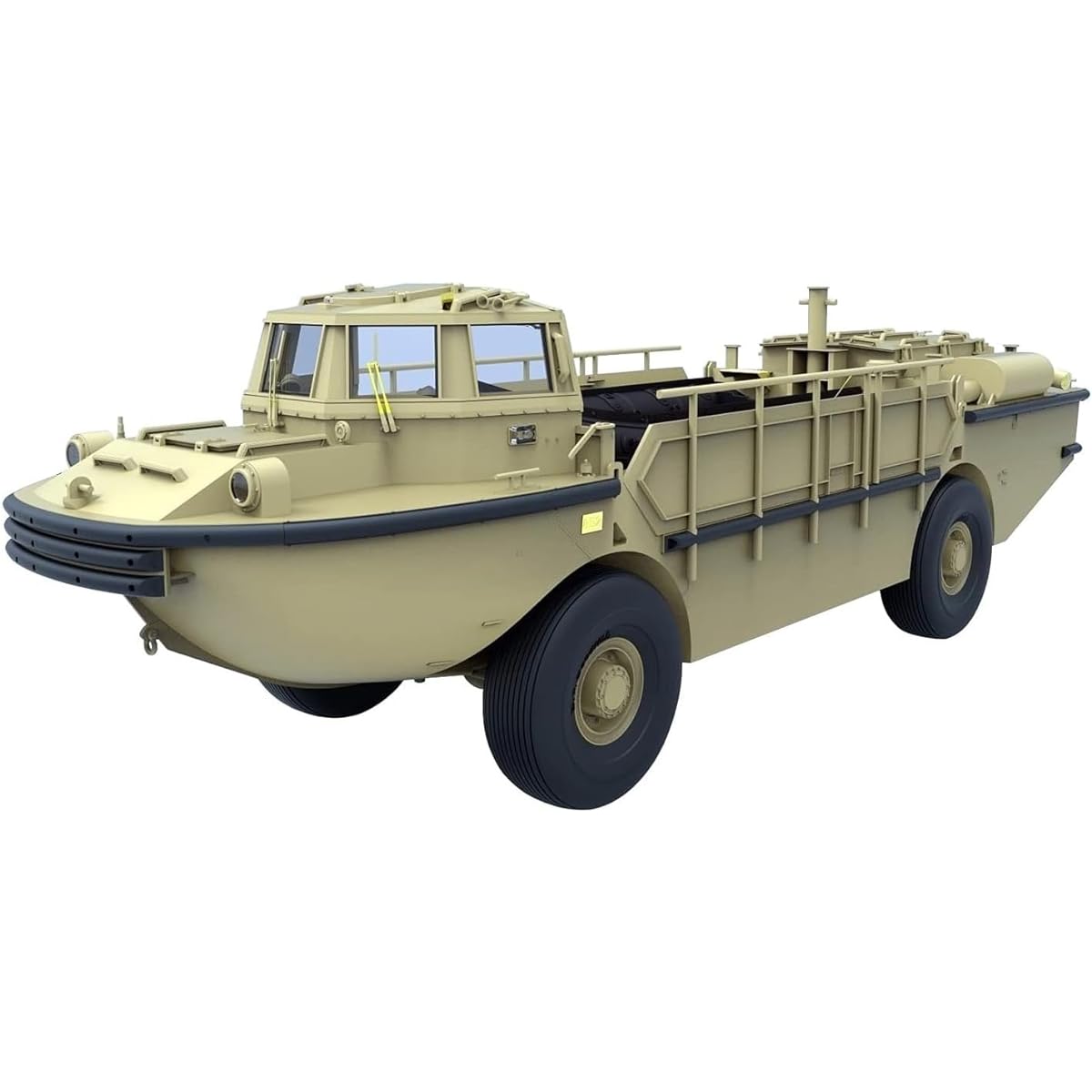 Gekko Model 1/35 US Navy LARC-V Amphibious Cargo Vehicle/CRRC (Combat Assault Reconnaissance Boat) Plastic Model GEC35GM0040