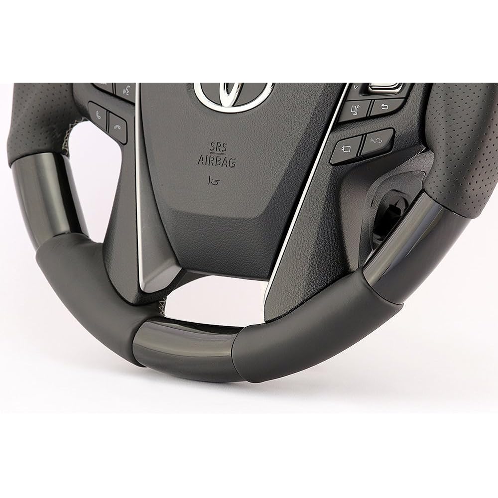 KENSTYLE original steering wheel TB01 Alphard (30 series) black wood grain/leather combination