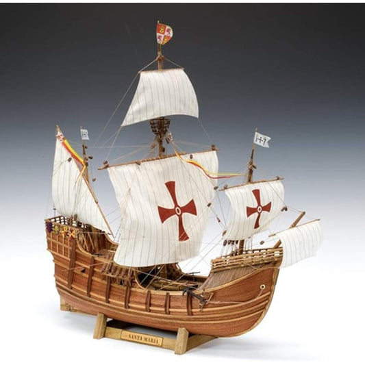 Woody Joe 1/50 Sailing Ship Santa Maria Wooden Model Assembly Kit 4560134351660
