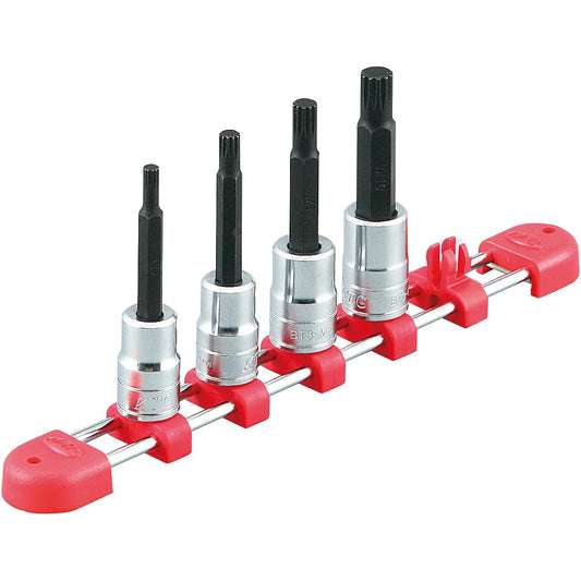 Kyoto Machinery Tools (KTC) Triple Square Bit Socket Set TBT304TS 4 pieces 1 set