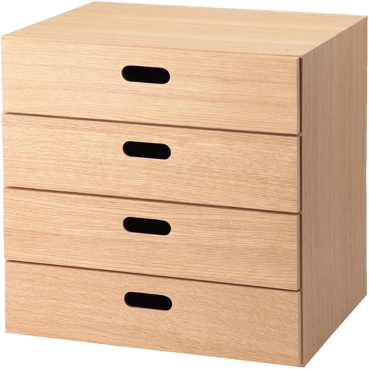 MUJI Stacking Chest Width 37 x Depth 28 x Height 37 cm 4 drawers Oak veneer 12381228