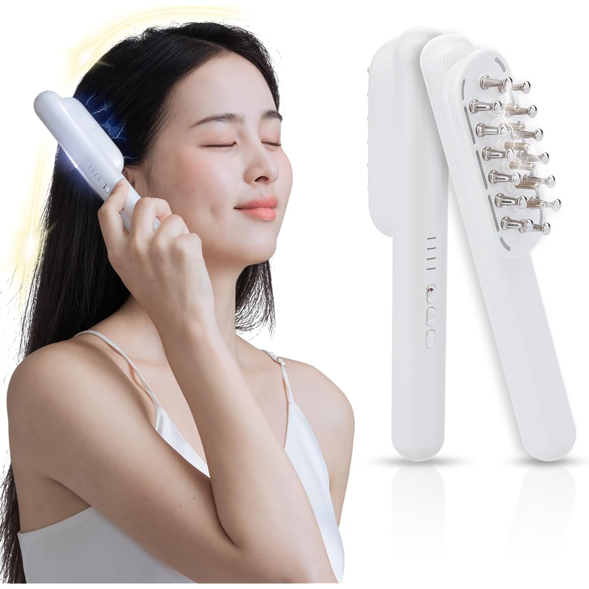 Spre kayou Electric Brush, Electric Scalp Brush, Scalp Care, Facial Beauty Device RF EP EMS Aesthetic LED USB Rechargeable, Easy to Carry, Automatic Off Function, 10 Minute Timer, Japanese Instruction Manual Included, Unisex, Mother's Day, Father's Day,