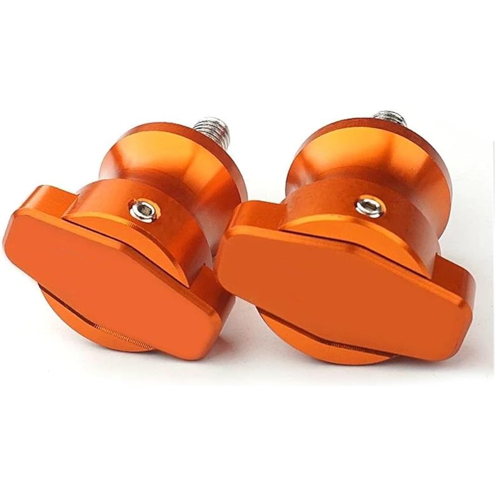 Bike Stand Swing Arm Slider 8mm Motorcycle CNC Swing Arm Spool Slider Stand Screw For CB650F CBR 600 900 1000 RR CBR600RR CB650F CBR 650F 250R CB500R (Color: Orange)