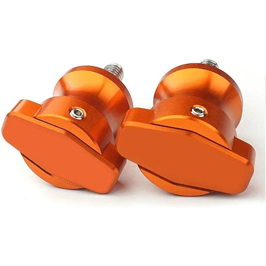 Bike Stand Swing Arm Slider 8mm Motorcycle CNC Swing Arm Spool Slider Stand Screw For CB650F CBR 600 900 1000 RR CBR600RR CB650F CBR 650F 250R CB500R (Color: Orange)
