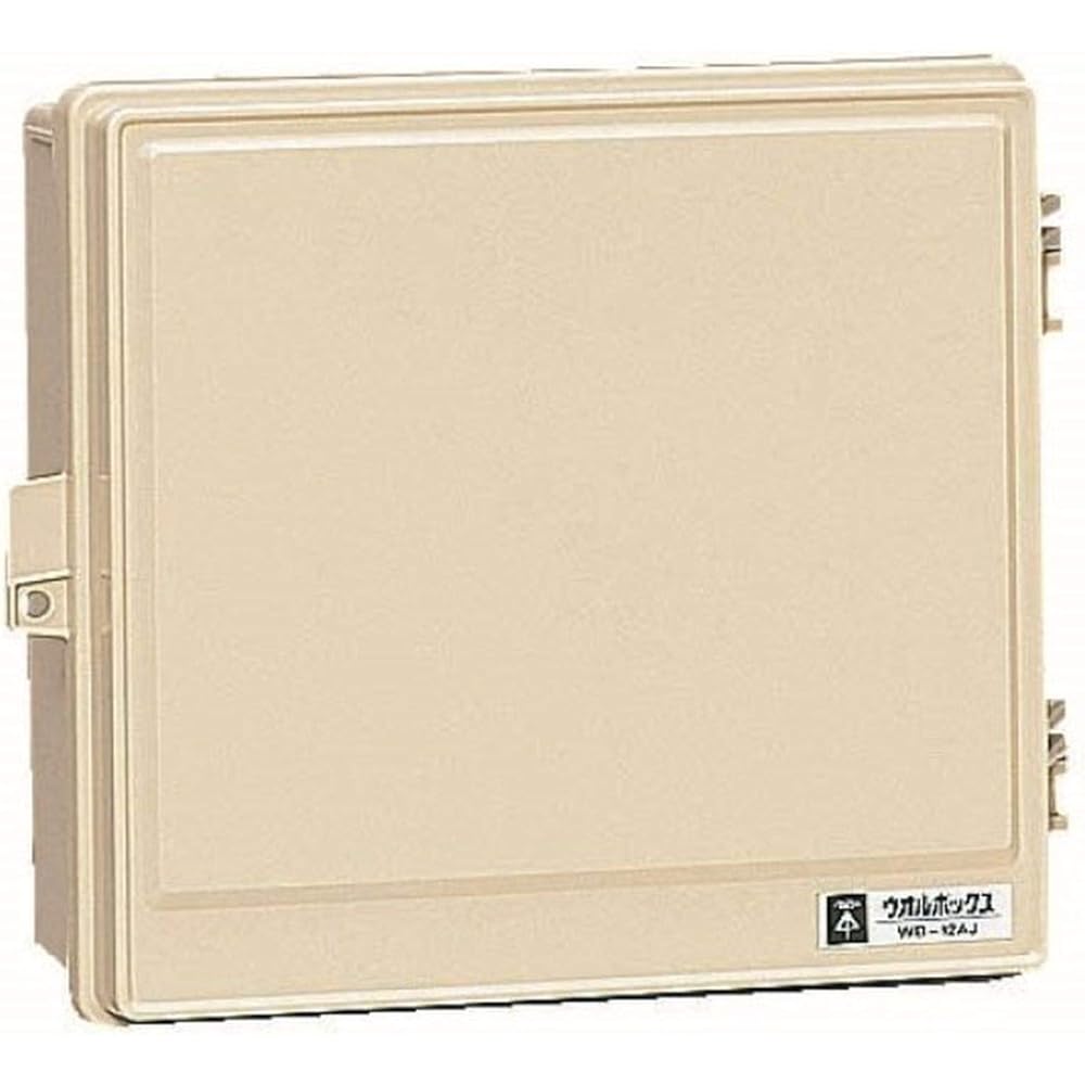 Mirai Kogyo Plastic Rainproof Wall Box No Roof Horizontal Type Black 1 Piece Price WB-12AOK