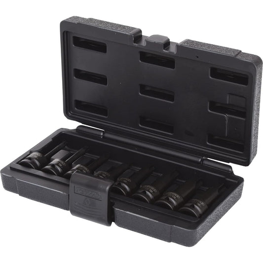 KS TOOLS TX screws 8 pcs 1/2" Impact bit socket set for T30-T80 1/2" Impact bit socket set for TX screws 8 pcs T30-T80 911.0901 [Parallel import goods]