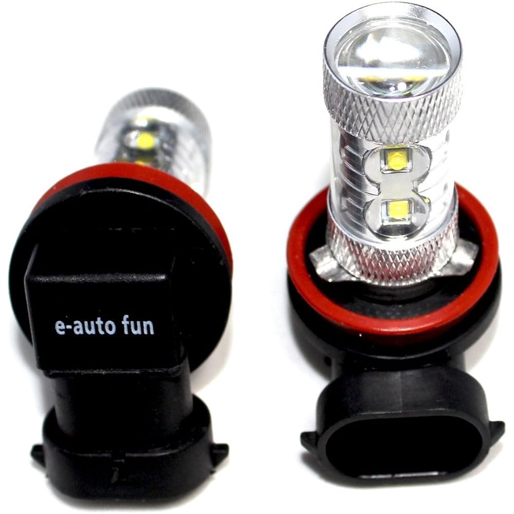 LED bulbs have evolved so far! Next generation light bulb, high power LED, H8/H11/H16 compatible LED bulb, 50W 8000k, LED fog lamp, LED fog light, genuine replacement [Equipped with CREE's "XB-R5"] [White, 12V/24V compatible] 2