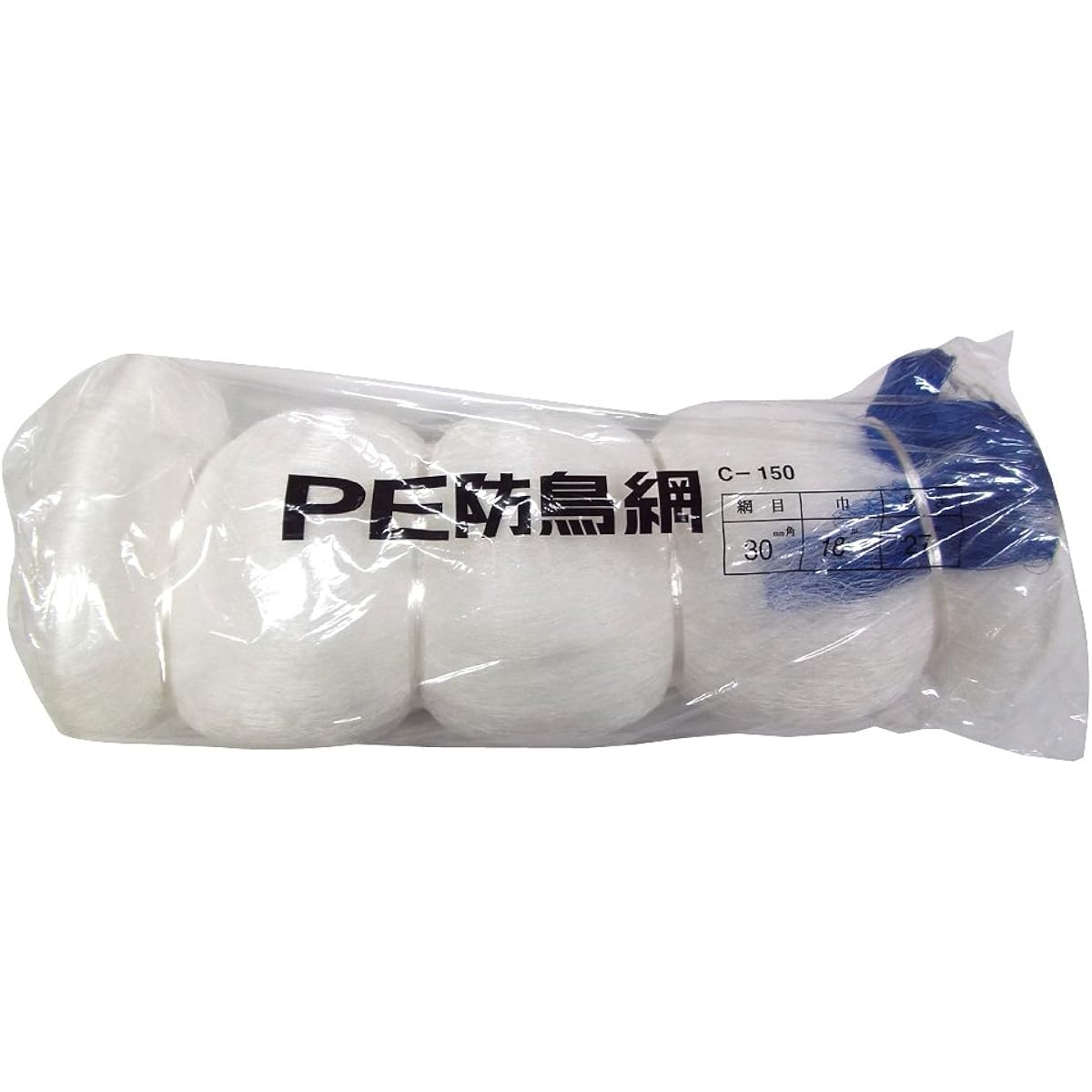 Tokyo Tobari PE Bird Net 30mm Square 18.0m x 27.0m [White/400D] C150 500782