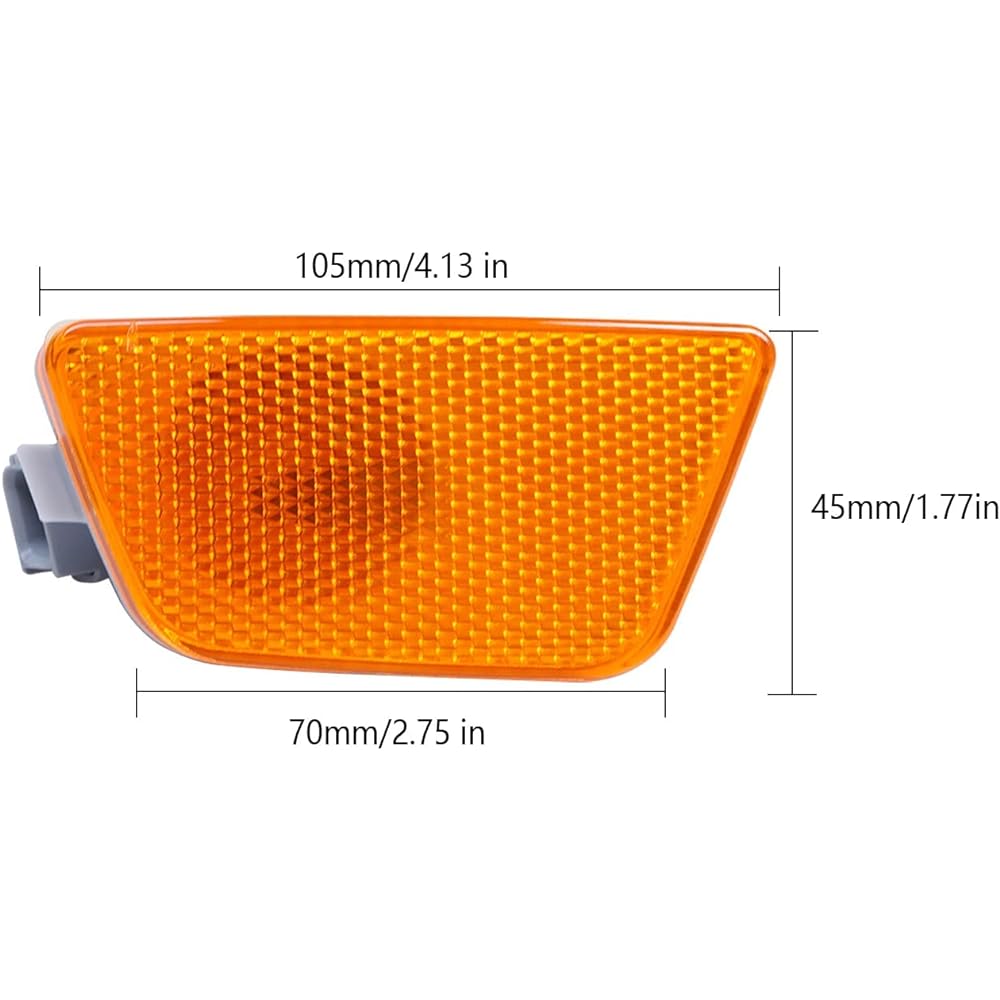 Compatible with bumper marker light front driver seat side left hand 2011-2016 CHEVY CRUZE