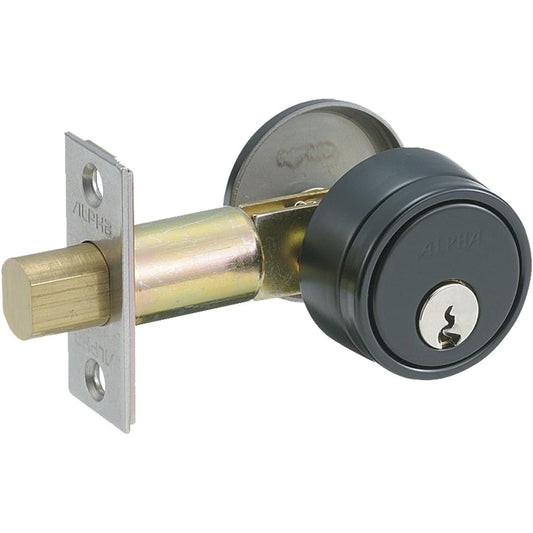 Wake Sangyo ALPHA Entrance Lock for Wooden Doors Black BS60 Lock Genuine Lock Replacement 2190-60-BK WR-160 3 Keys Included